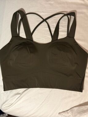 Lululemon Like a Cloud Longline Bra Light Support, D/DD Cup - Dark Olive